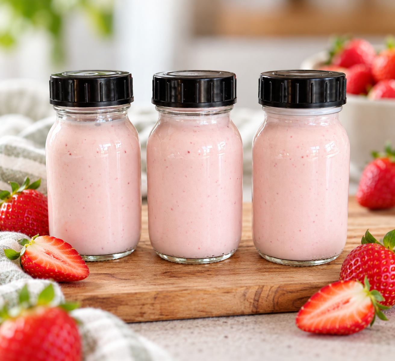 Jordbær drikkeyoghurt