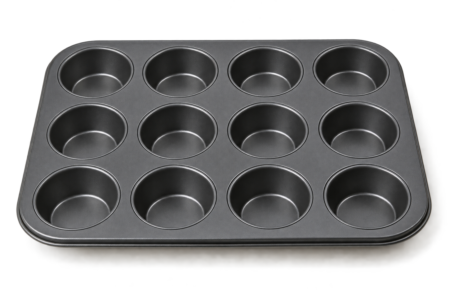 Stål muffin form med 12 huller