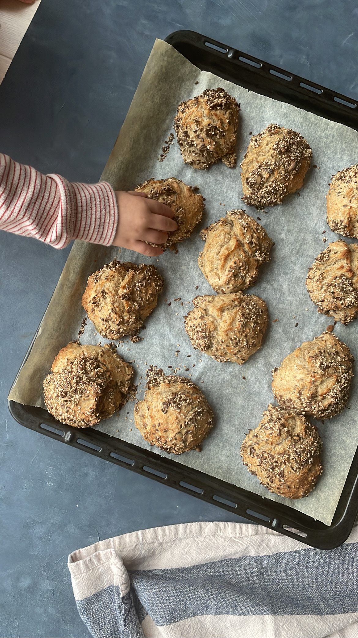 Koldhævede grovboller